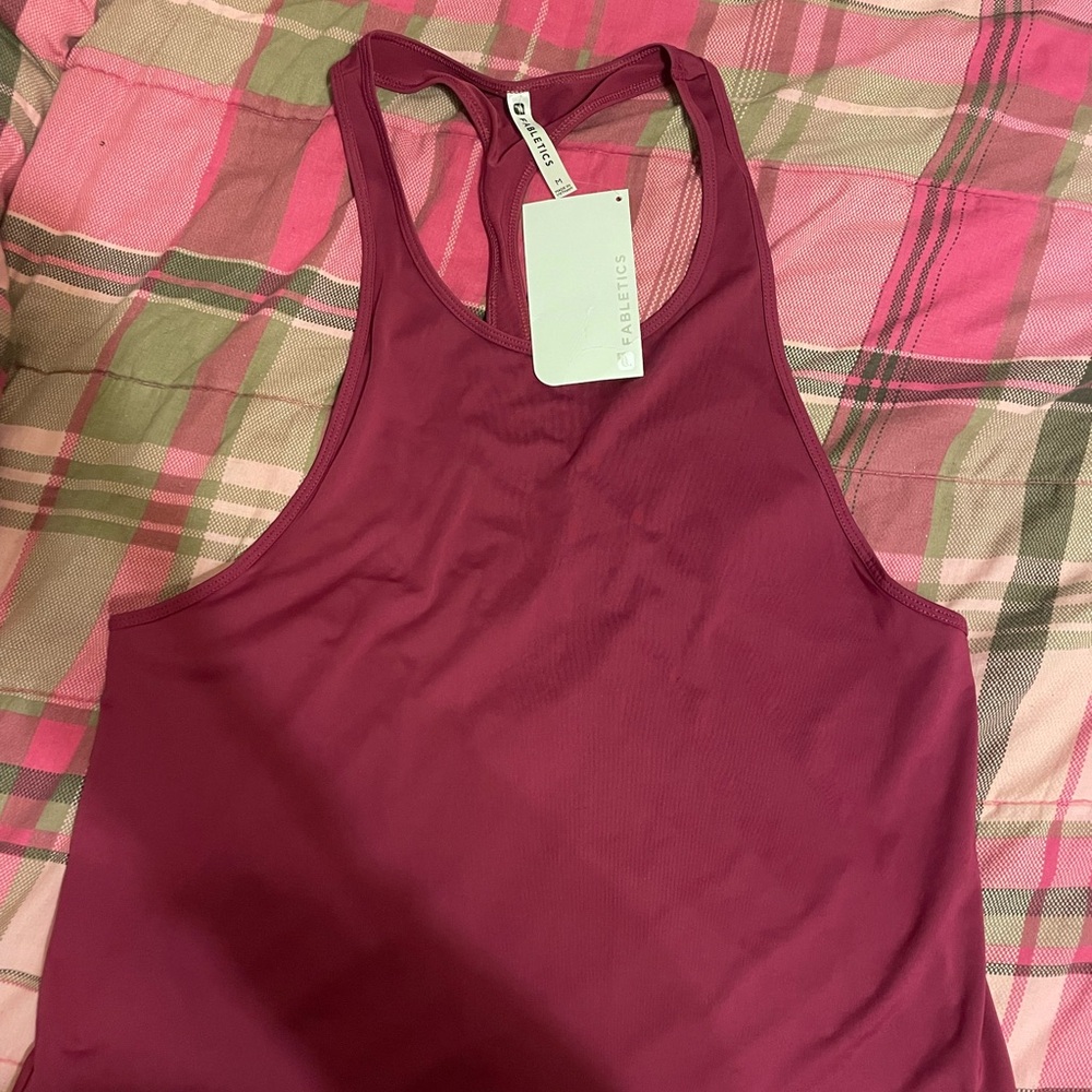 Fabletics Magenta Racerback Tank